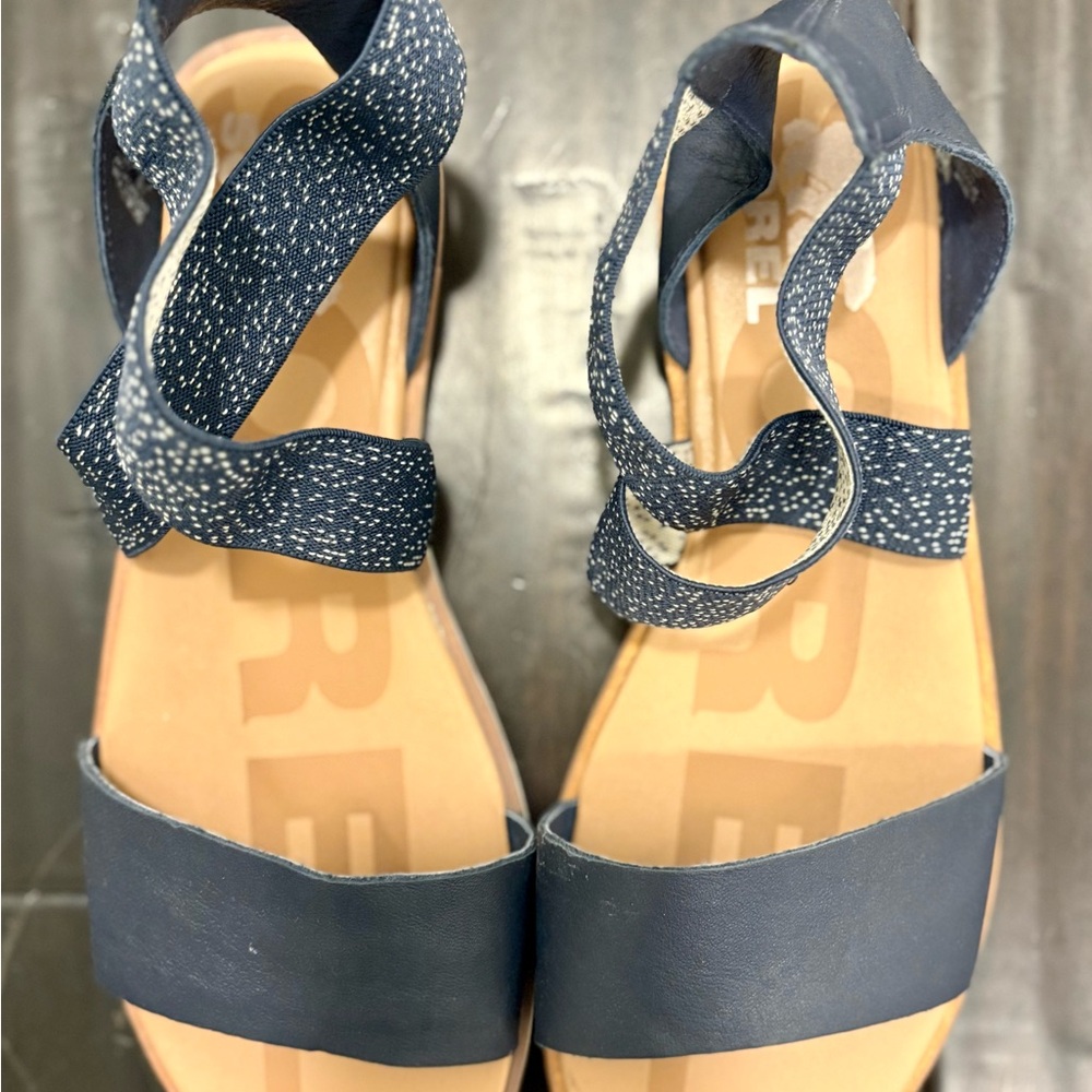 Sorel Navy and White Women's Sandals